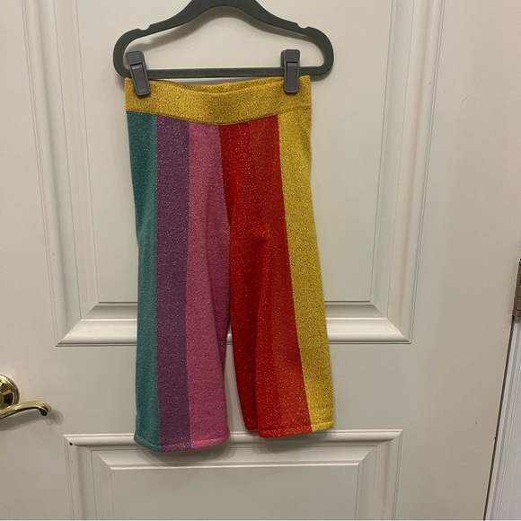 COPY - NWOT Stella McCartney Kids Metallic Knit Rainbow Striped Set 3T - Picture 2 of 6